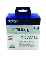 BROTHER BLACK ON WHITE CONTINUOUS LENGTH FILM TAPE 62MM DK22212 (PACK OF 1)