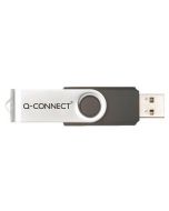 Q-Connect Silver/Black USB 2.0 Swivel 8Gb Flash Drive KF41512