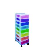 REALLY USEFUL STORAGE TOWER WITH 8 DRAWERS MULTICOLOURED DT1007