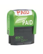 COLOP GREEN LINE WORD STAMP PAID RED GLP20PAID (PACK OF 1)