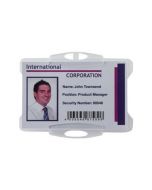 DURABLE SECURITY SWIPE CARD HOLDER TRANSPARENT (PACK OF 50) 999108011