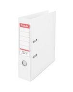 ESSELTE 75MM LEVER ARCH FILE POLYPROPYLENE A4 WHITE (PACK OF 10 FILES) 48060
