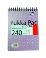 PUKKA PAD RULED WIREBOUND METALLIC SHORTIE NOTEBOOK 240 PAGES A5 (PACK OF 3) SM024