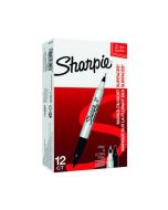 SHARPIE TWIN TIP PERMANENT MARKER BLACK (PACK OF 12) S0811100