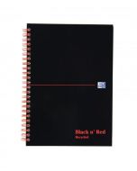 BLACK N' RED RECYCLED RULED WIREBOUND HARDBACK NOTEBOOK A5 (PACK OF 5) 846350962