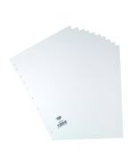 ELBA 10-PART DIVIDER 160GSM MANILLA MULTIPUNCHED A4 WHITE 100204881