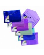 SNOPAKE POLYFILE LITE A4 ASSORTED (PACK OF 5 WALLETS) 15411