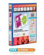 ELBA PANORAMA 25MM 4 D-RING PRESENTATION BINDER A4 BLUE (PACK OF 6) 400008415