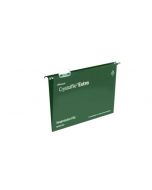 REXEL CRYSTALFILE EXTRA 15MM SUSPENSION FILE A4 GREEN(PACK OF 25 FILES)70634