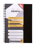 RHODIA BUSINESS A4 BOOK WIREBOUND HARDBACK 160 PAGES BLACK (PACK OF 3) 119232C