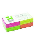 Q-CONNECT QUICK NOTES 76 X 76MM NEON (PACK OF 12) KF10508