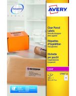 AVERY LASER LABEL 99.1X67.7MM 8 PER SHEET CLEAR (PACK OF 200) L7565-25 (PACK OF 25 SHEETS)