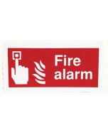 SAFETY SIGN FIRE ALARM 100X200MM SELF-ADHESIVE F90A/S  (PACK OF 1)