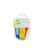Q-CONNECT KEY FOBS 6 ASSORTED (PACK OF 10) KF02036Q