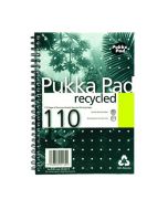 PUKKA PAD RECYCLED RULED WIREBOUND NOTEBOOK 110 PAGES A5 (PACK OF 3) RCA5110
