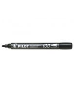 PILOT 100 PERMANENT MARKET BULLET TIP BLACK (PACK OF 20) 3131910501268