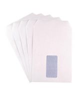 Q-CONNECT C5 ENVELOPES WINDOW POCKET SELF SEAL 90GSM WHITE (PACK OF 500) 9000020