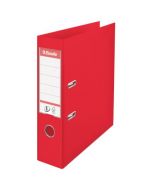 ESSELTE 75MM LEVER ARCH FILE POLYPROPYLENE A4 RED (PACK OF 10 FILES) 48063