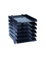 AVERY BLACK A4 6 TIER PAPER STACK (W250 X D320 X H300MM) 5336BLK (PACK OF 1)