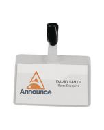 ANNOUNCE SECURITY NAME BADGE 60X90MM (PACK OF 25) PV00922