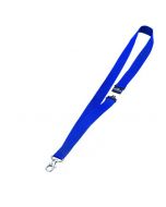DURABLE TEXTILE BADGE LANYARD 20MM BLUE (PACK OF 10) 8137/07