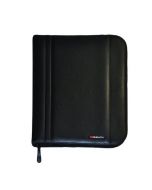 MONOLITH LEATHER LOOK ZIPPED RING BINDER PU A4 BLACK 2754 (PACK OF 1)