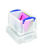 REALLY USEFUL 3L PLASTIC STORAGE BOX WITH LID 245X180X160MM CLEAR 3C