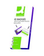 Q-CONNECT HOT LAMINATING ID BADGE WITH CLIP (PACK OF 25) KF00302