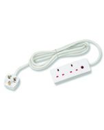 2-WAY 13 AMP 5M EXTENSION LEAD WHITE WITH NEON LIGHT CEDTS2513M (PACK OF 1)