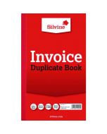 SILVINE DUPLICATE INVOICE BOOK 210X127MM (PACK OF 6) 611