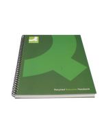 Q-CONNECT RECYCLED WIREBOUND NOTEBOOK A5 GREEN (PACK OF 3) KF03732