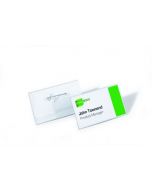 DURABLE PIN NAME BADGE 40X75MM TRANSPARENT (PACK OF 100) 8008
