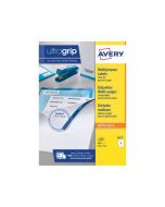 AVERY ULTRAGRIP MULTI LABELS 105X74MM 8 PER SHEET WHITE (PACK OF 800) DPS08-100 (PACK OF 100 SHEETS)