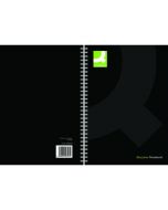 Q-CONNECT HARDBACK WIREBOUND BOOK A4 BLACK (PACK OF 3) KF03727
