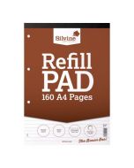 SILVINE RULED HEADBOUND REFILL PAD A4 160 PAGES (PACK OF 6) A4RPF