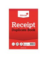 SILVINE DUPLICATE RECEIPT BOOK 105X148MM GUMMED (PACK OF 12) 230