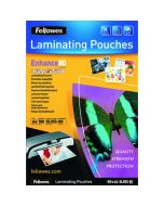 FELLOWES SUPER QUICK A4 LAMINATING POUCHES (PACK OF 100) 5440001