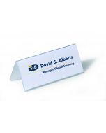 DURABLE TABLE PLACE NAME HOLDER 61X150MM TRANSPARENT (PACK OF 25) 8050