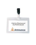 ANNOUNCE SELF-LAMINATING BADGE 54X90MM (PACK OF 25) PV00924