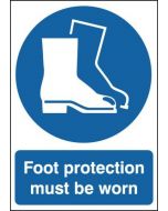 SAFETY SIGN FOOT PROTECTION MUST BE WORN A4 PVC MA01450R (PACK OF 1)