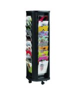 FAST PAPER MOBILE A4 CAROUSEL LITERATURE DISPLAY 40 COMPARTMENTS F27301