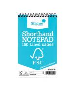 SILVINE ENVRION SHORTHAND NOTEBOOK 127X203MM (PACK OF 10) FSC160