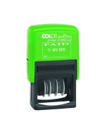 COLOP S260/L2 GREEN LINE TEXT AND DATE STAMP PAID GLS260L2 (PACK OF 1)