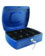 Q-CONNECT CASH BOX 10 INCH BLUE KF02624 (PACK OF 1)