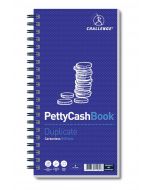 CHALLENGE PETTY CASH BOOK 200 DUPLICATE SLIPS 280X141MM 100080052 (PACK OF 1)