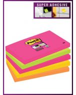 POST-IT NOTES SUPER STICKY 76 X 127MM CAPE TOWN (PACK OF 5) 655-SN