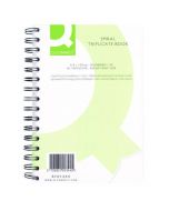 Q-CONNECT FEINT RULED WIREBOUND TRIPLICATE BOOK 210X127MM KF01344 (PACK OF 1)