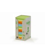 POST-IT NOTES RECYCLED 76 X 76MM PASTEL RAINBOW (PACK OF 16) 654-1RPT