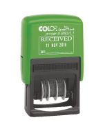 COLOP S260/L1 GREEN LINE TEXT AND DATE STAMP RECEIVED 15560150 (PACK OF 1)