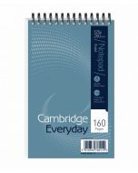 CAMBRIDGE EVERYDAY RULED WIREBOUND NOTEBOOK 160 PAGES 125 X 200MM (PACK OF 10) 846200078
